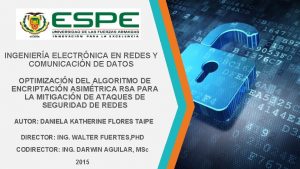 INGENIERA ELECTRNICA EN REDES Y COMUNICACIN DE DATOS