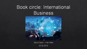 Book circle International Business Sjors Essen Halil Atak