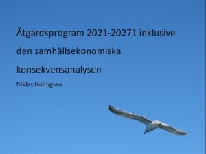 tgrdsprogram 2021 20271 inklusive den samhllsekonomiska konsekvensanalysen Niklas