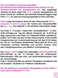 Info zum GehuseAnschauungsobjekt Der Schsischen Dampfmaschinenvereins besitzt nur