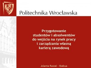 Przygotowanie studentw i absolwentw do wejcia na rynek