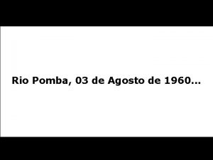 Rio Pomba 03 de Agosto de 1960 Recebi