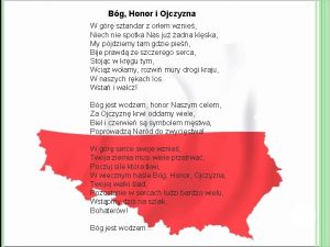 Bg Honor i Ojczyzna W gr sztandar z