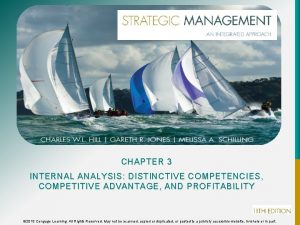 CHAPTER 3 INTERNAL ANALYSIS DISTINCTIVE COMPETENCIES COMPETITIVE ADVANTAGE