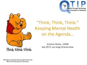 Think Think Keeping Mental Health on the Agenda
