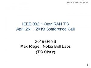 omniran19 0025 00 00 TG IEEE 802 1