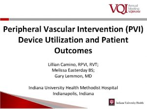 Peripheral Vascular Intervention PVI Device Utilization and Patient