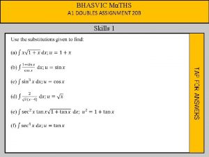 BHASVIC MTHS A 1 DOUBLES ASSIGNMENT 20 B