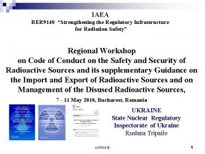 IAEA RER 9148 Strengthening the Regulatory Infrastructure for