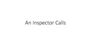 An inspector calls act 1 questions