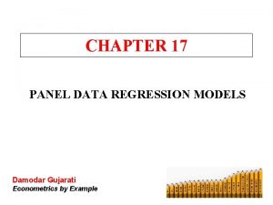 CHAPTER 17 PANEL DATA REGRESSION MODELS Damodar Gujarati