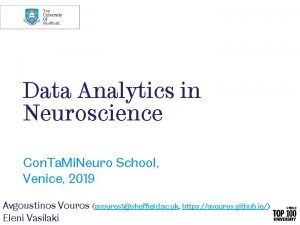 Data Analytics in Neuroscience Con Ta Mi Neuro