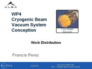 WP 4 Cryogenic Beam Vacuum System Conception Cryo