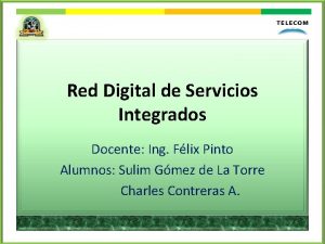 Red Digital de Servicios Integrados Docente Ing Flix