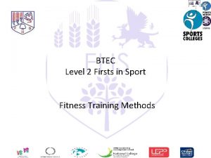 BTEC Level 2 Firsts in Sport Fitness Training