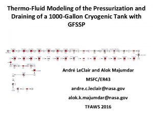 ThermoFluid Modeling of the Pressurization and Draining of