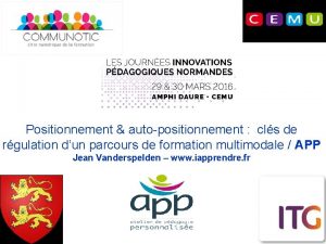 Positionnement autopositionnement cls de rgulation dun parcours de