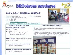 Centro C E I P CARDENAL CISNEROS Localidad