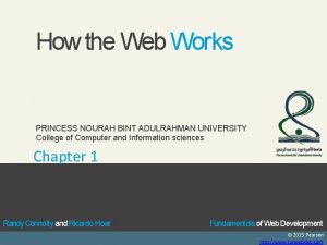 How the Web Works PRINCESS NOURAH BINT ADULRAHMAN