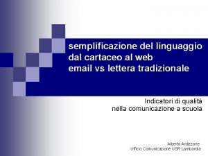 semplificazione del linguaggio dal cartaceo al web email