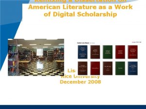 Remixing a Dissertation on American Literature as a