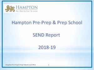 Hampton pre prep school