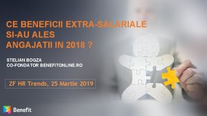 CE BENEFICII EXTRASALARIALE SIAU ALES ANGAJATII IN 2018