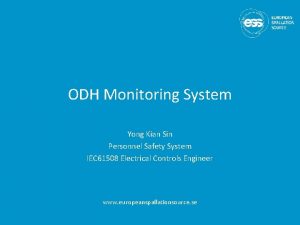 ODH Monitoring System Yong Kian Sin Personnel Safety