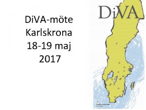 Di VAmte Karlskrona 18 19 maj 2017 Program