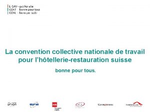 La convention collective nationale de travail pour lhtellerierestauration