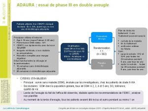 ADAURA essai de phase III en double aveugle