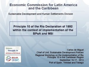 Economic Commission for Latin America and the Caribbean