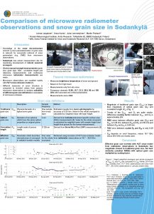 Comparison of microwave radiometer observations and snow grain