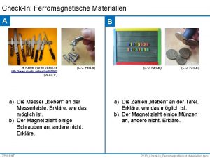 CheckIn Ferromagnetische Materialien A B Rainer Sturm pixelio