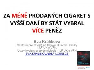 ZA MN PRODANCH CIGARET S VY DAN BY