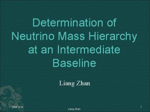 Determination of Neutrino Mass Hierarchy at an Intermediate