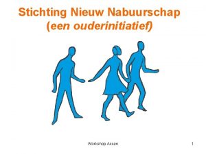 Stichting Nieuw Nabuurschap een ouderinitiatief Workshop Assen 1