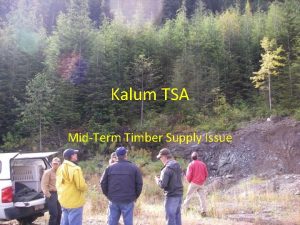 Kalum TSA MidTerm Timber Supply Issue 2010 TSR