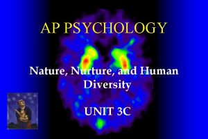 AP PSYCHOLOGY Nature Nurture and Human Diversity UNIT