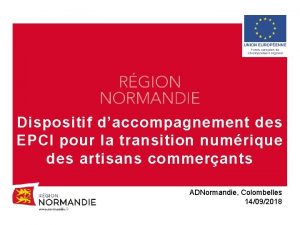 Dispositif daccompagnement des EPCI pour la transition numrique