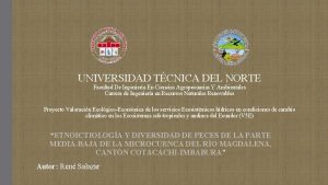 UNIVERSIDAD TCNICA DEL NORTE Facultad De Ingeniera En