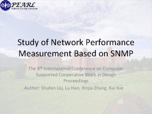 National Chi Nan University Study of Network Performance