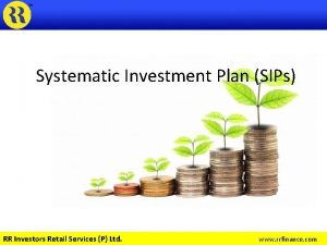 Systematic Investment Plan SIPs RR Investors Retail Services