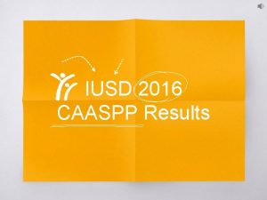 IUSD 2016 CAASPP Results Remember test scores and