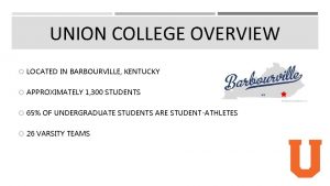 UNION COLLEGE OVERVIEW LOCATED IN BARBOURVILLE KENTUCKY APPROXIMATELY