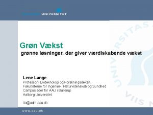 Grn Vkst grnne lsninger der giver vrdiskabende vkst