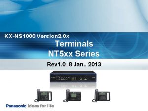 KXNS 1000 Version 2 0 x Terminals NT