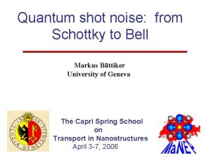 Quantum shot noise from Schottky to Bell Markus
