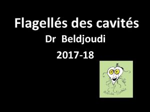 Flagells des cavits Dr Beldjoudi 2017 18 Flagell