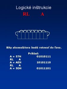 Logick intrukcie RL A Bity akumultora bud rotova